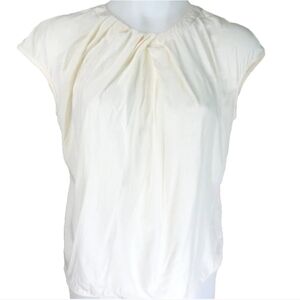 Lafayette 148 Silk Pleated Top